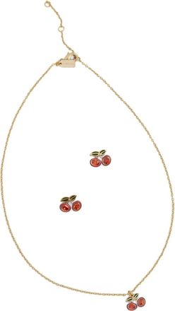 Coach Set collana e orecchini con pendente - Oro
