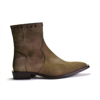 Cordani Womens Piper Western Ankle Boot In Tortora Suede