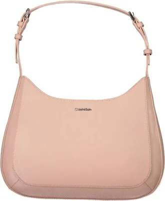 Calvin Klein Polyester Schoudertas - Dames - Schoudertassen - Roze - ONE Size - Polyester - Tassen