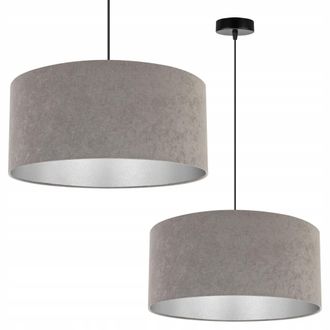 OEM L&aacute;mpara Colgante, L&aacute;mpara De Techo, Cromada, Pantalla De Terciopelo