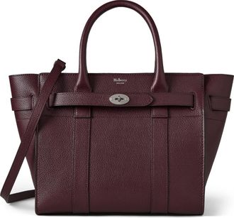 Mulberry Small Zipped Bayswater in Black Cherry at Nordstrom