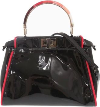 Fendi Pre-owned Handbags, female, Black, Size: ONE SIZE Pre-owned Vintage Leather Handbag