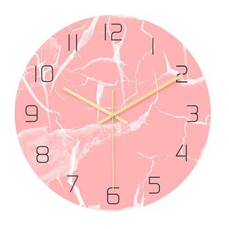 OEM Reloj De Pared De Acr&iacute;lico Rosa, Ideal Para El Sal&oacute;n Y El Dormitorio