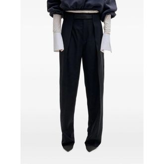 Darkpark Belted Pleated Trousers