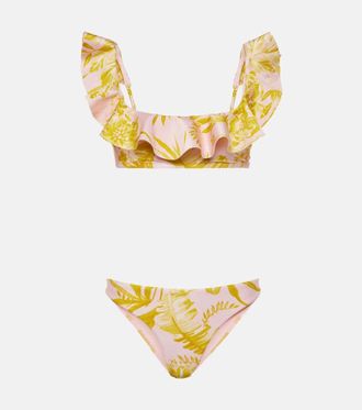 Zimmermann Bikini Golden con stampa floreale
