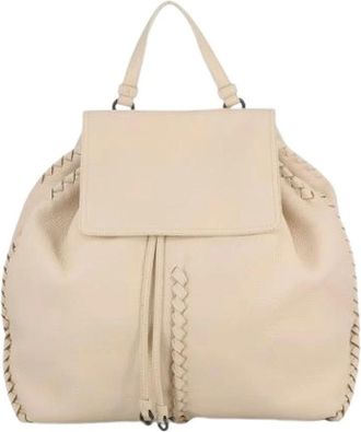 Bottega Veneta Pre-owned Backpacks, male, Beige, Size: ONE SIZE Pre-owned Vintage Backpack