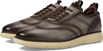 Stacy Adams Edgewood Wing Tip Elastic Lace Mens Lace-up Boots Taupe : 10.5 W, Leather