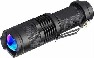 No Brand Linterna Uv De 365 Nm, Linterna Led Negra, Zoom Variable