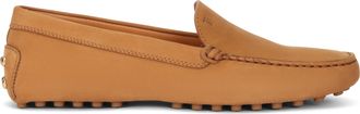 Tod's Womens Suede Moccasins Light Camel Leather Loafers