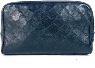 Chanel Pre-owned Bags, female, Blue, Size: ONE SIZE Pre-owned Leather chanel-bags