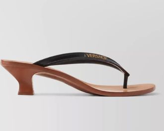 Versace rubber thong sandals