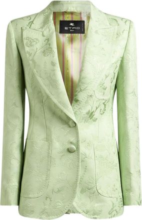 Etro Single-breasted Floral Jacquard Jacket
