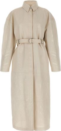 Sportmax White Antiope1234 Trench Coat