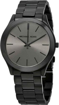 Michael Kors Slim Runway Black Dial Mens Watch MK8507