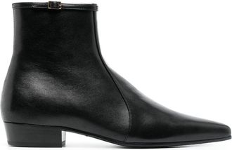 Saint Laurent Romeo calf-leather ankle boots - men - Calf Leather/Calf Leather/Calf Leather - 43,5 - Black