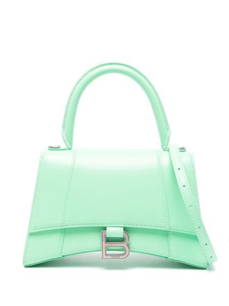 Balenciaga Borsa Hourglass piccola con manico - Verde