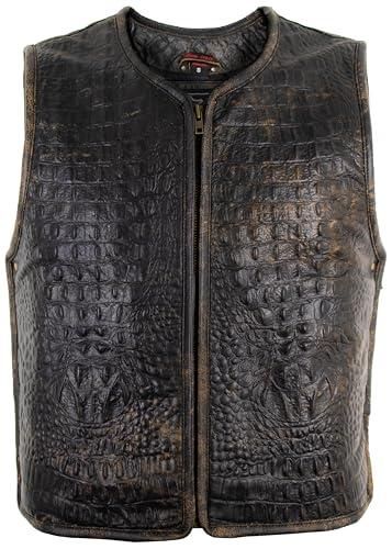 Sons Of Anarchy Vetement Gilet En Cuir Véritable Homme Style