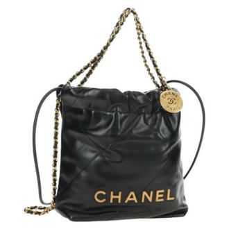 Chanel unisex, Pre-owned, Zwart, Maat: ONE Size Leer