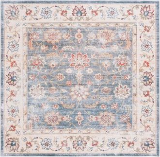 Safavieh Alfombra Poliéster Verde/Beige 244 X 244 cm