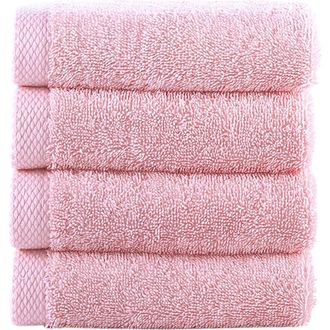 Brooks Brothers Solid Signature 4-Pack Turkish Cotton Washcloths in Pink at Nordstrom Rack