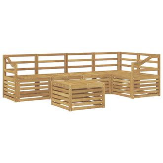 vidaXL Conjunto De Sof&aacute;s De Exterior 6 Pcs Blanco 59 X 59 X 37 Cm Vidaxl