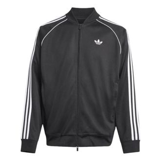 adidas Adicolor Classics Loose Track Jacket Asia Sizing Black White KE0806