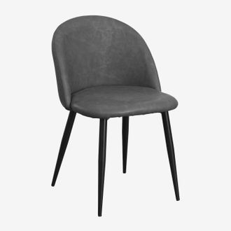 Sklum Pack De 2 Sillas De Comedor Tapizadas Y En Acero Kana Sklum
