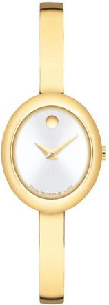 Movado Museum Quartz White Dial Ladies Watch 608072