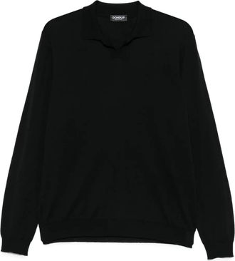 Dondup Maglione con collo polo - Nero