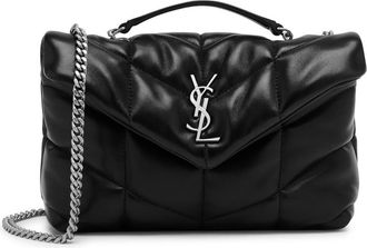Saint Laurent Loulou Mini Leather Shoulder bag - Black - One Size