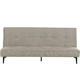 Beliani Beliani - Divano letto moderno trasformabile senza braccioli con schienale abbottonato Verde chiaro Essvik
