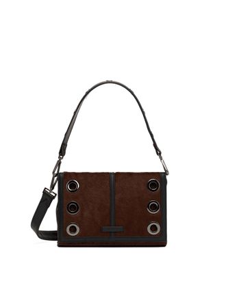 Hammitt Hammitt Montana Clutch Calf Hair Gunmetal Sml