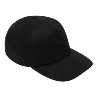 Fendi Caps, male, Black, Size: ONE SIZE Black Visor Hat