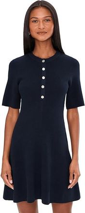 Barbour Camille Knitted Mini Dress Womens Dress Dark Navy : 10, Cotton/Polyamide
