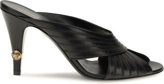 Versace Black Gianni Leather Heels