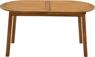 Miliboo Mesa De Jard&iacute;n Extensible De Madera Maciza 160-210 Cm Mayel