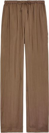 R&oacute;he Houndstooth Straight-leg Trousers - Brown - 34 (UK6 / XS)