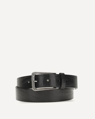 Brunello Cucinelli Carved leather Belt with Shimmering Buckle Female L