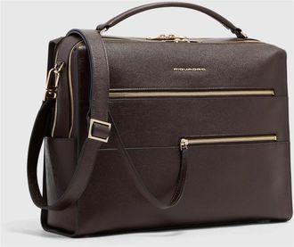 Piquadro Patricia Laptoptas 15.6 - Dames - Laptoptassen - Bruin - ONE Size - Leer - Tassen
