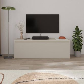 Decortie Sunset Modern TV Stand Unit 120cm in Light Sand | Size: 1 Pack