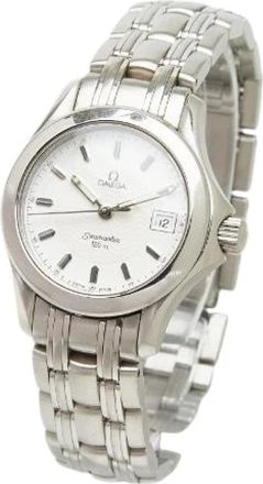 Omega Pre-owned Watches, female, White, Size: ONE SIZE Pre-owned Seamaster Stainless Steel