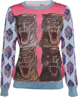 Gucci Maglione con stampa - Blu