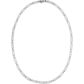 Lana Jewelry 14K Gold Skinny Tag Choker Necklace in White Gold at Nordstrom, Size 16