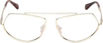 Max Mara geometric-frame glasses - Gold
