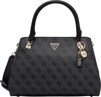 Guess Noelle II Luxe Satchel - Dames - Handtassen - Grijs - ONE Size - Leer - Tassen