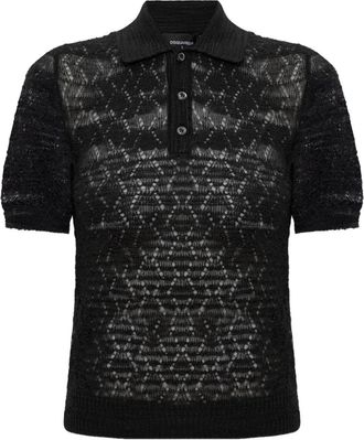Dsquared2 Polo con bottoni - Nero
