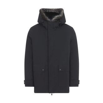 Yves Salomon Parka Jacket - - Coats - Uomo - Nero - M