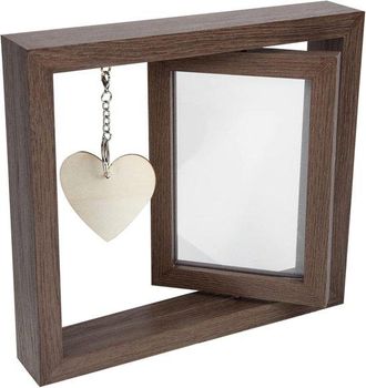 No Brand Marco De Fotos Giratorio Para Abuelo, Marco De Fotos De Madera De Doble Cara Con Rotaci&oacute;n, Decoraci&oacute;n Moderna Y Creativa Para El Hogar Y La Oficina, C