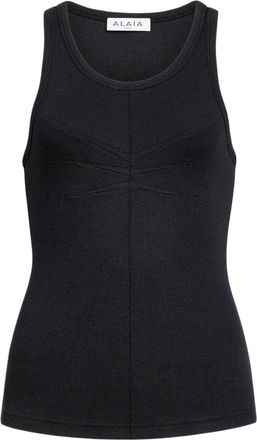Alaia COTTON TANK TOP WITH PLEATS - Alaia - Woman