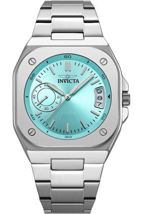 Invicta Cuadro 70657 Herenhorloge - Quartz Uurwerk - Metaal met Blauwe Wijzerplaat - 42 mm